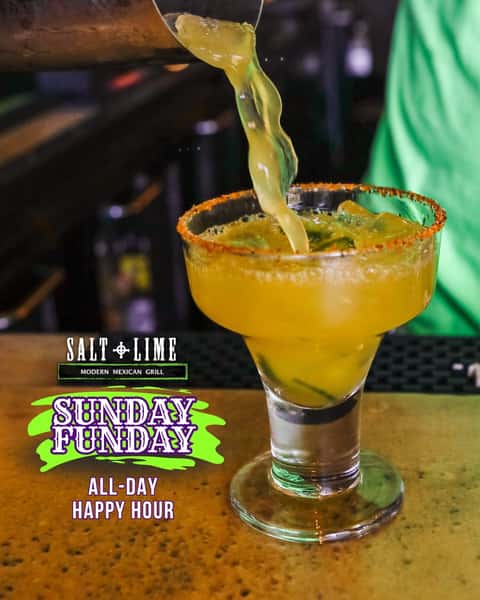 Sunday Funday at Salt & Lime Shea! 🌞 All-day happy hour, $7 margaritas, and the best patio vibes in town.✨ End the weekend the right way!
#SundayFunday #SaltAndLimeAZ #GoodVibes