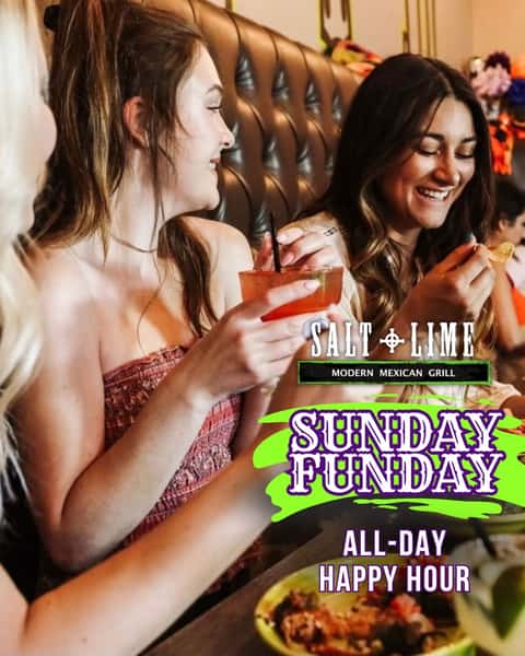 Sunday Funday is here! 🌞 All-day happy hour, $7 margaritas, and the best vibes in town. Let's end the weekend right!
#SundayFunday #SaltAndLimeAZ #GoodVibes