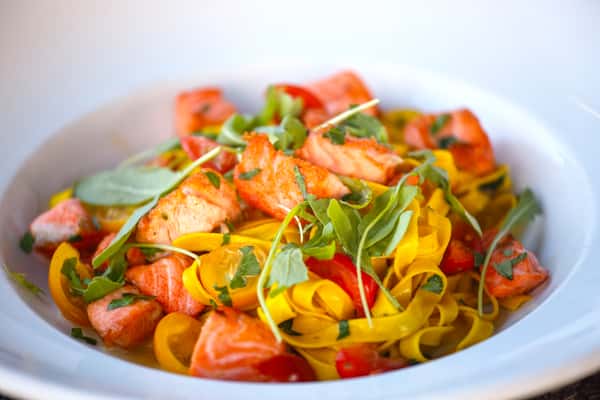 Healthy Salmon Pasta