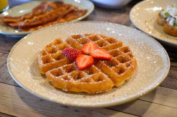 Waffle & Eggs Platter