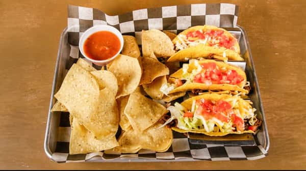 3 hard shell tacos