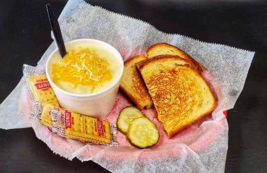 Potato Soup & Grilled Cheese or Pimento Cheese Sandwich 