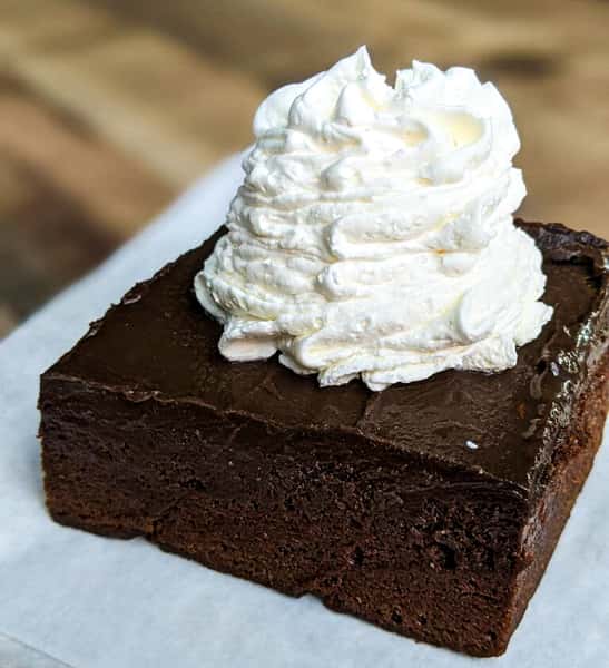Frosted Brownie w/ Whipped Cream
