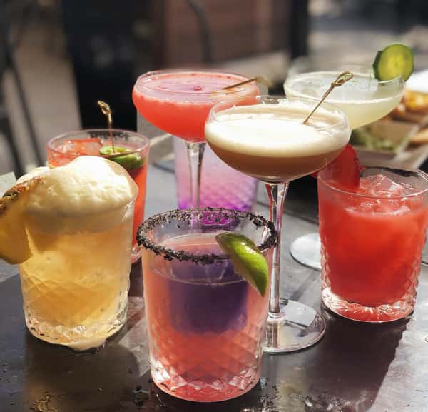 colorful cocktails