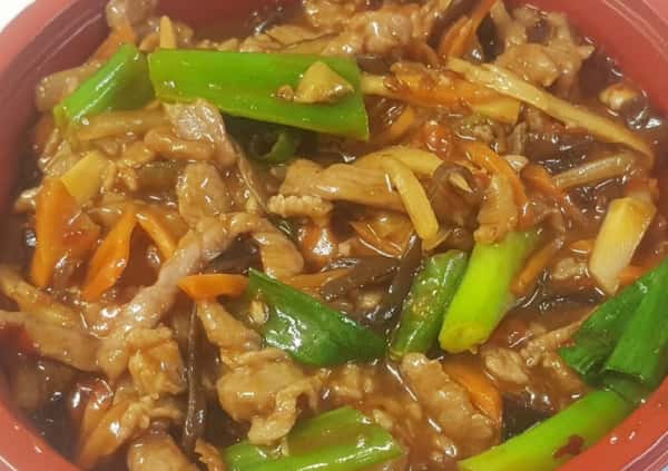 510. Ocean Spicy Shredded Pork Bento 鱼香肉丝盒饭