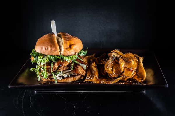 Salmon Bite Burger
