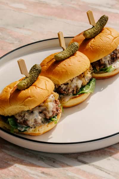 bar genevieve burger sliders