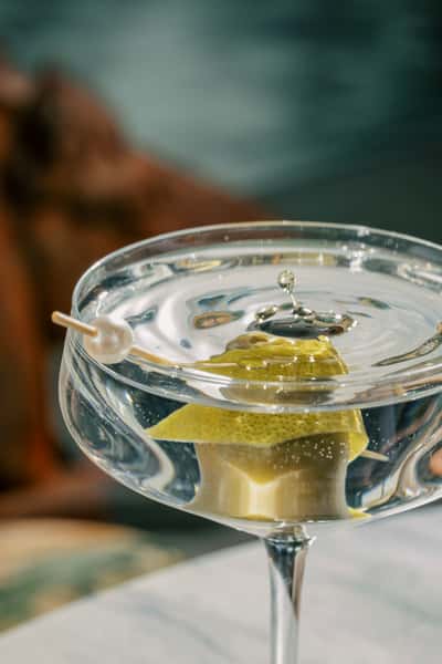 dirty martini close up