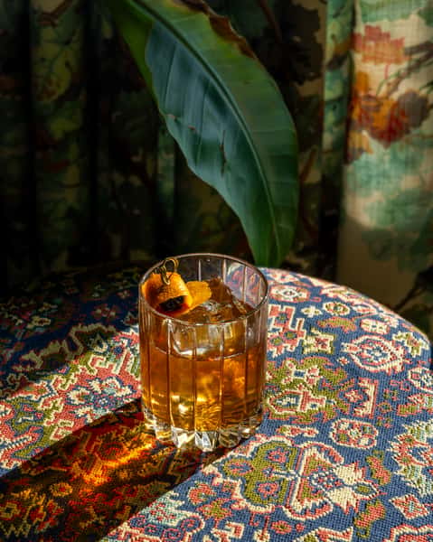 old fashioned at bar genevieve