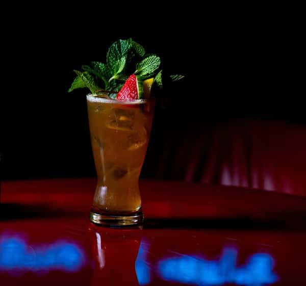 cocktail in dark