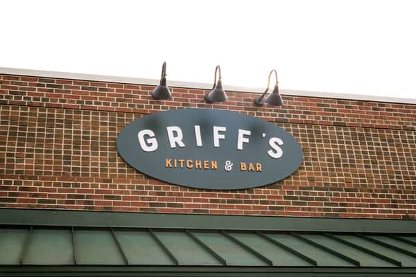 Griff's sign out front on building