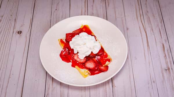 Did you really think we were going to forget our Danish? Filled with our delicious four cheese blend then topped with our fresh glazed strawberries for the best balance