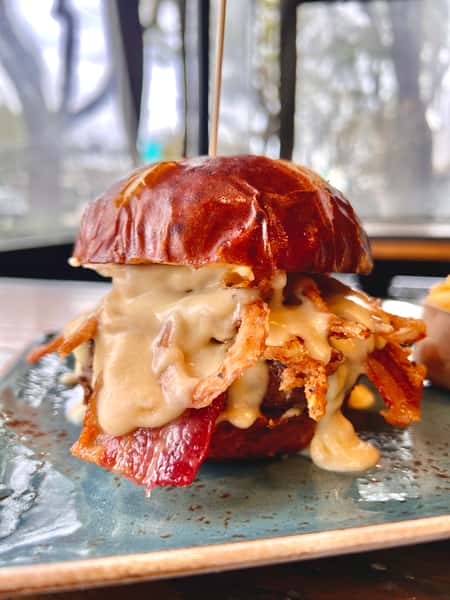 Beer-Cheese Burger
