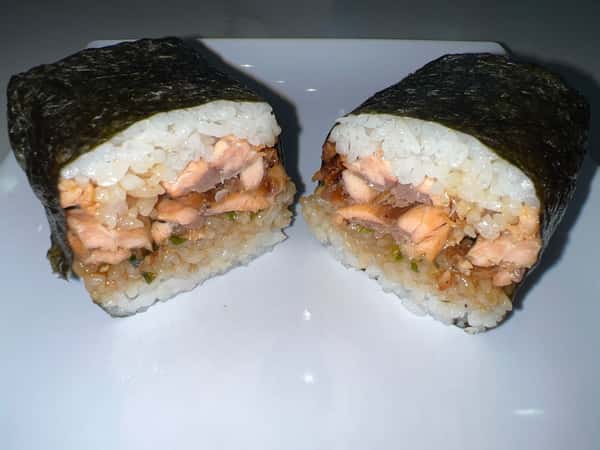 Grilled Salmon Musubi