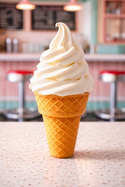 Perfect swirl in a classic cone