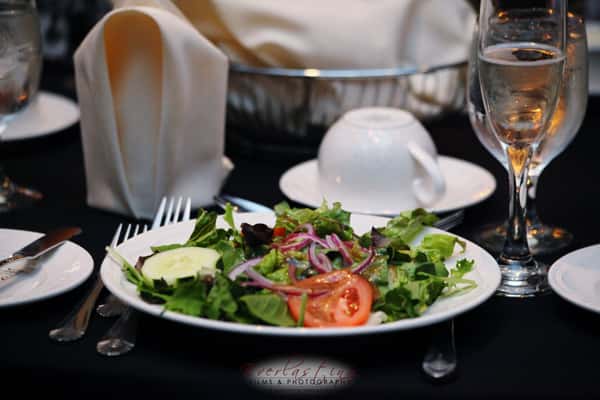 house salad on plate