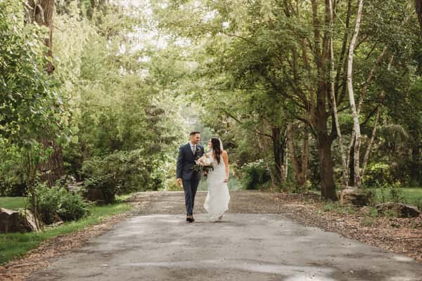 couple walking outdoors