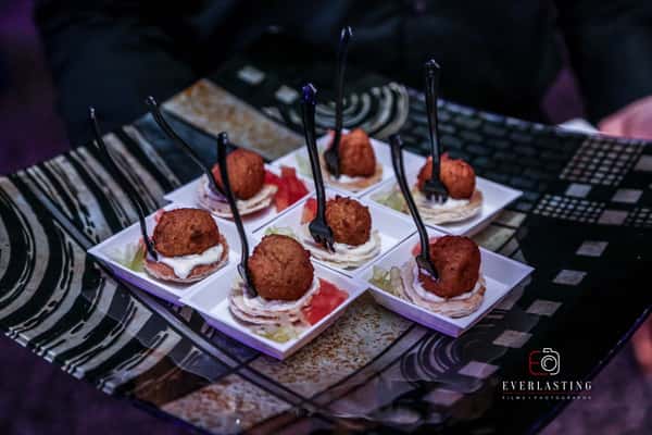 mini appetizers on plate