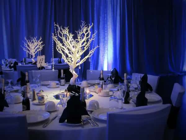 Tree with Crystals Centerpieces