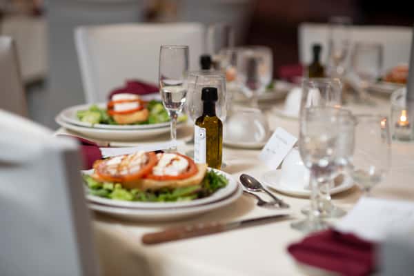 caprese salad on plate