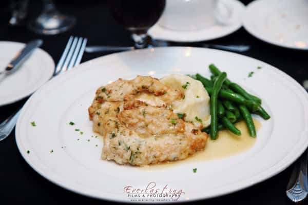 chicken francaise on plate