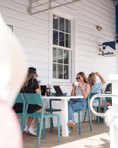 customers enjoying their stay