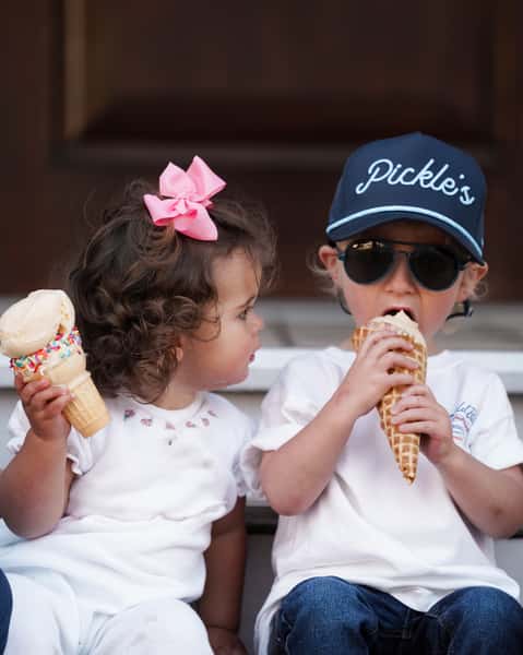 kids enjoing ice cream