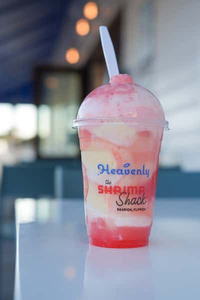 strawberry ice cream float