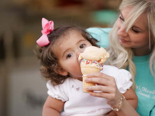 child eating ice cream