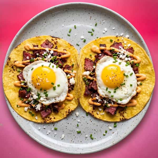 Pastrami Breakfast Tacos *