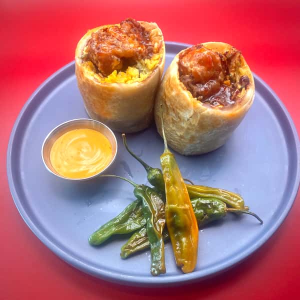 Sweet Chile Crispy Shrimp Burrito *