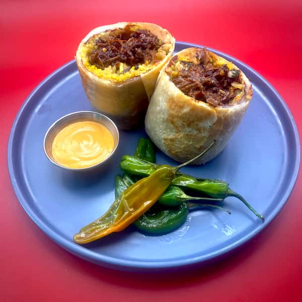Braised Beef Birria Burrito *