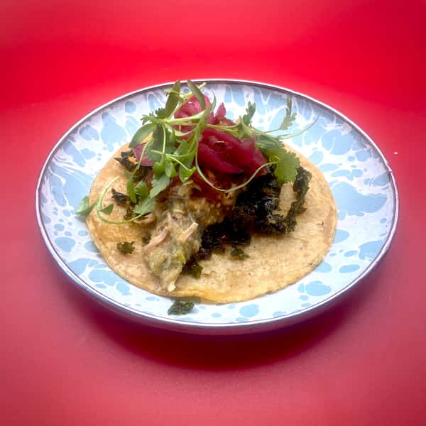 Jackfruit Chile Verde Taco (1) *