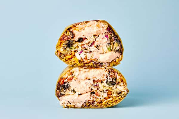 Vegan Squash Blossom Burrito
