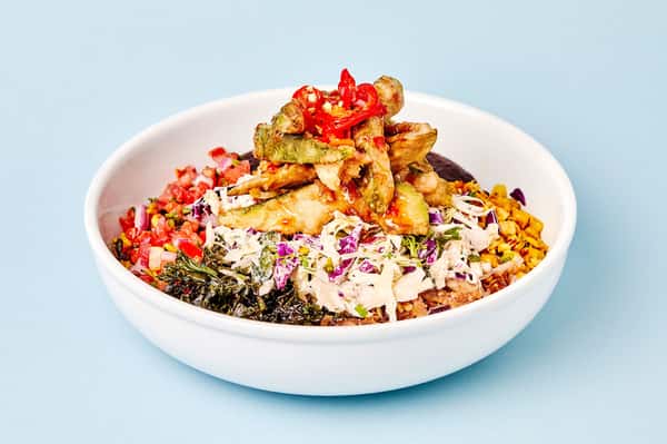 Vegan Fried Avocado Bowl