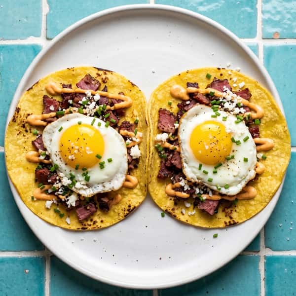 Pastrami Breakfast Tacos