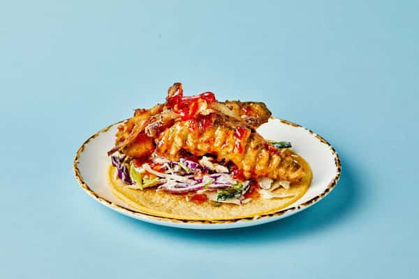 Vegan Fried Avocado Taco