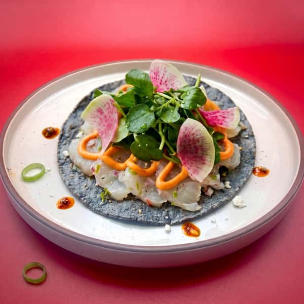 Baja Kanpachi Tostada *