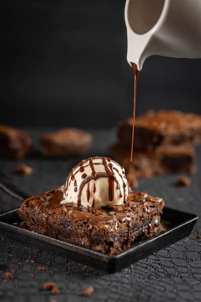 Brownie W/helado