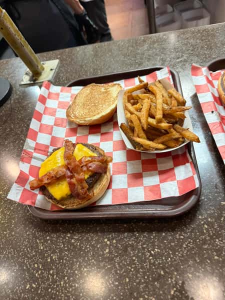 burgers and fries