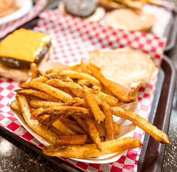 fries and burger