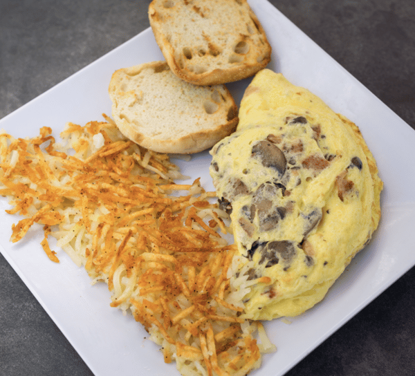 Mushroom & Bacon Omelette