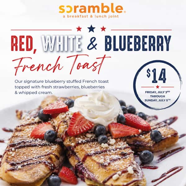 Red, White N Blue French Toast