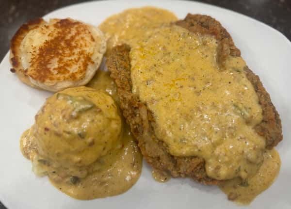 Smothered Chorizo Country Fried Steak