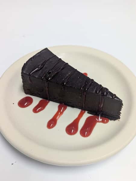 GF Chocolate Torte with Raspberry Sauce