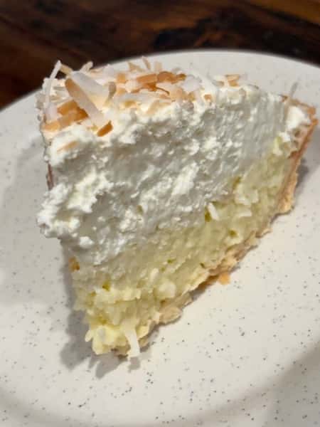 Coconut Cream Pie Slice