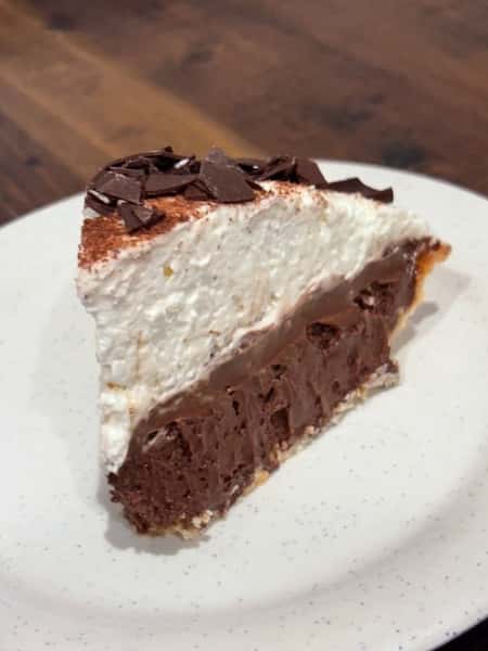 Chocolate Silk Pie Slice