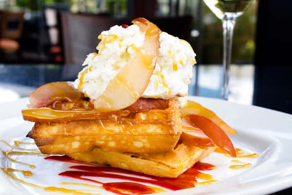 Poached Pear Waffle