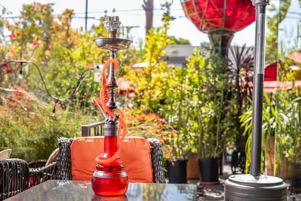 outdoor seating area