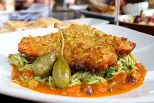 Pita Crusted Salmon